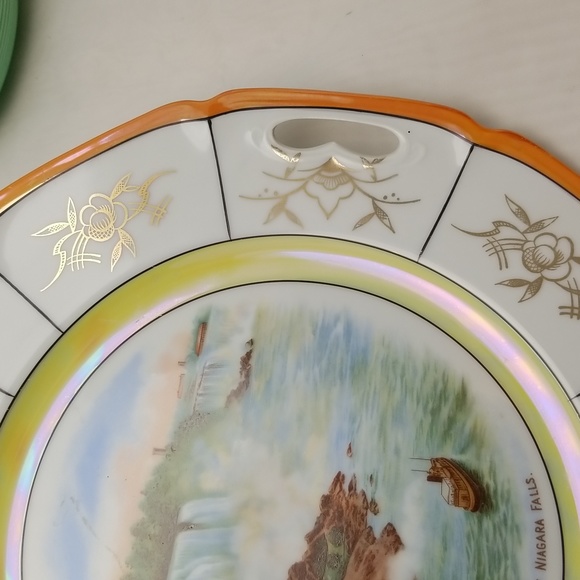 Bavarian Lusterware Niagara Falls Souvenir Plate - Picture 8 of 15
